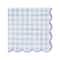 12 Packs: 20 ct. (240 total) Blue & White Gingham Scallop Lunch Napkins by Celebrate It™